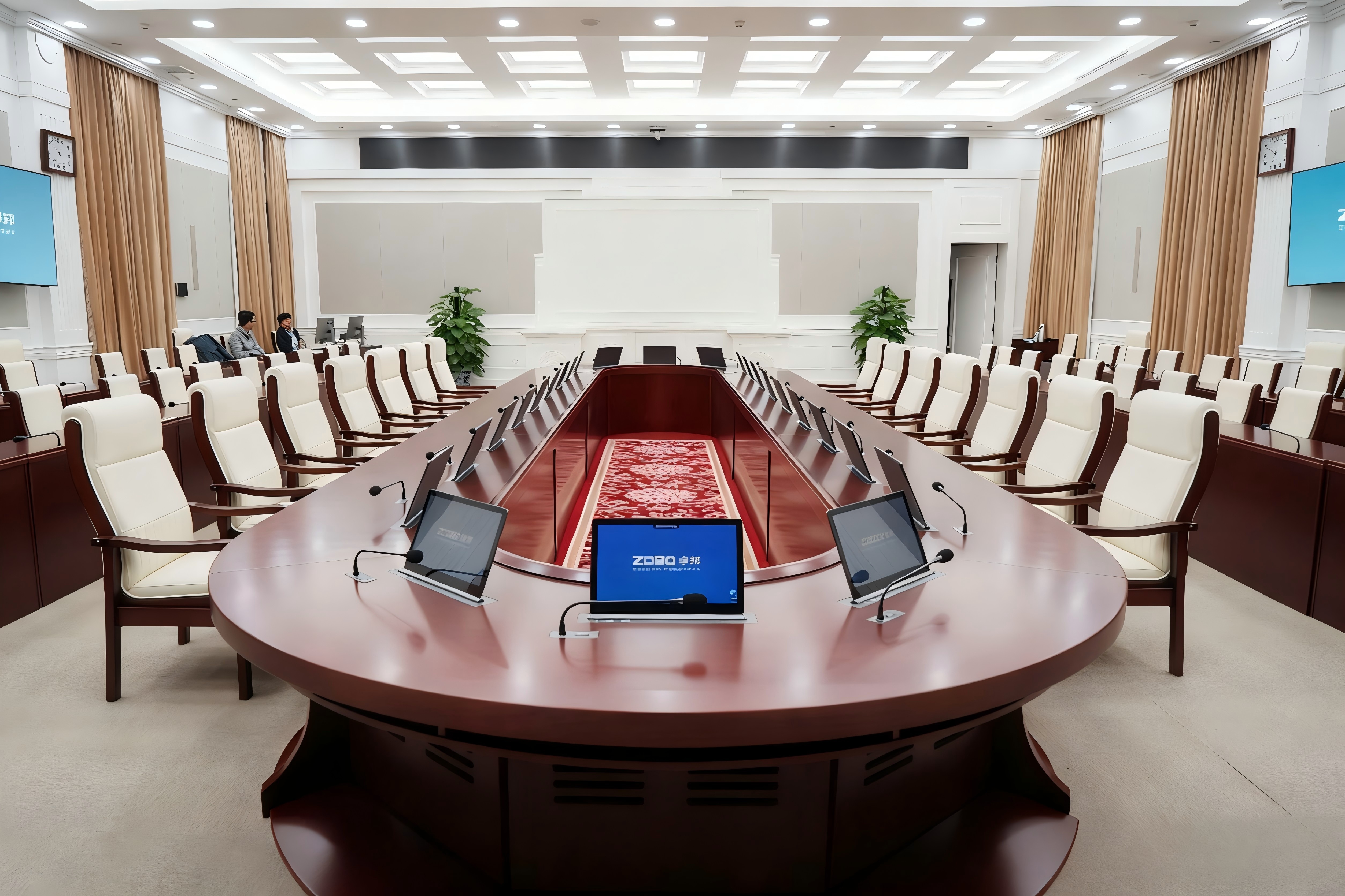 无纸化会议系统_会议室音响设备_会议室扩声系统设备-ZOBO卓邦案例-北京市丰台区应急指挥中心