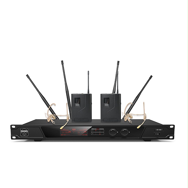 GR-500 真分集一拖二 头戴、领夹