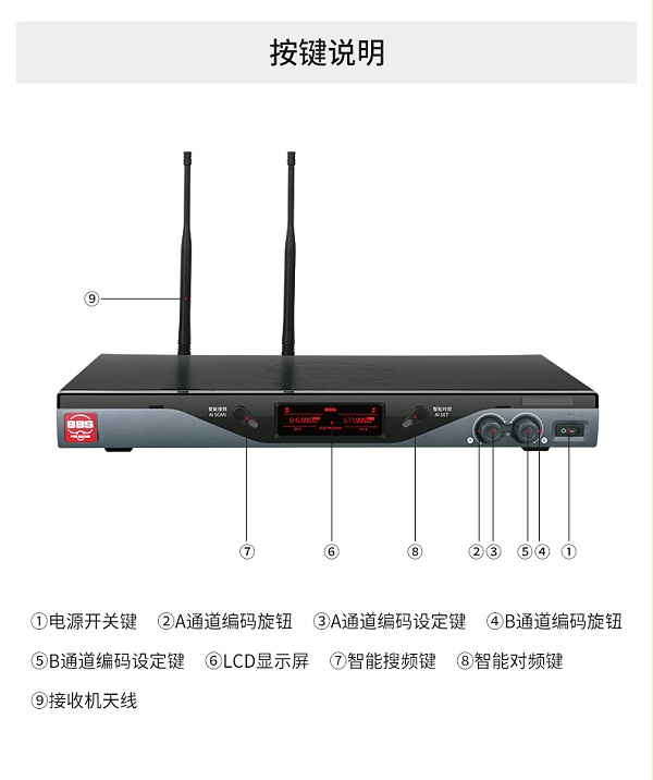 BBS娱乐话筒U-4500D.9