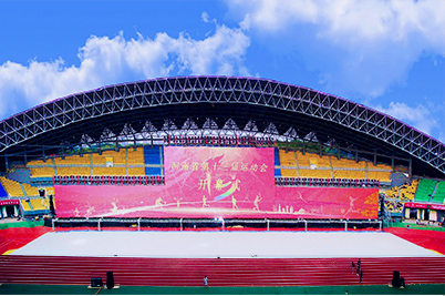 体育场馆音响系统|体育场馆扩声系统方案|操场扩声系统方案|场馆音视频系统工程-ZOBO卓邦案例-河南省第十三届运动会